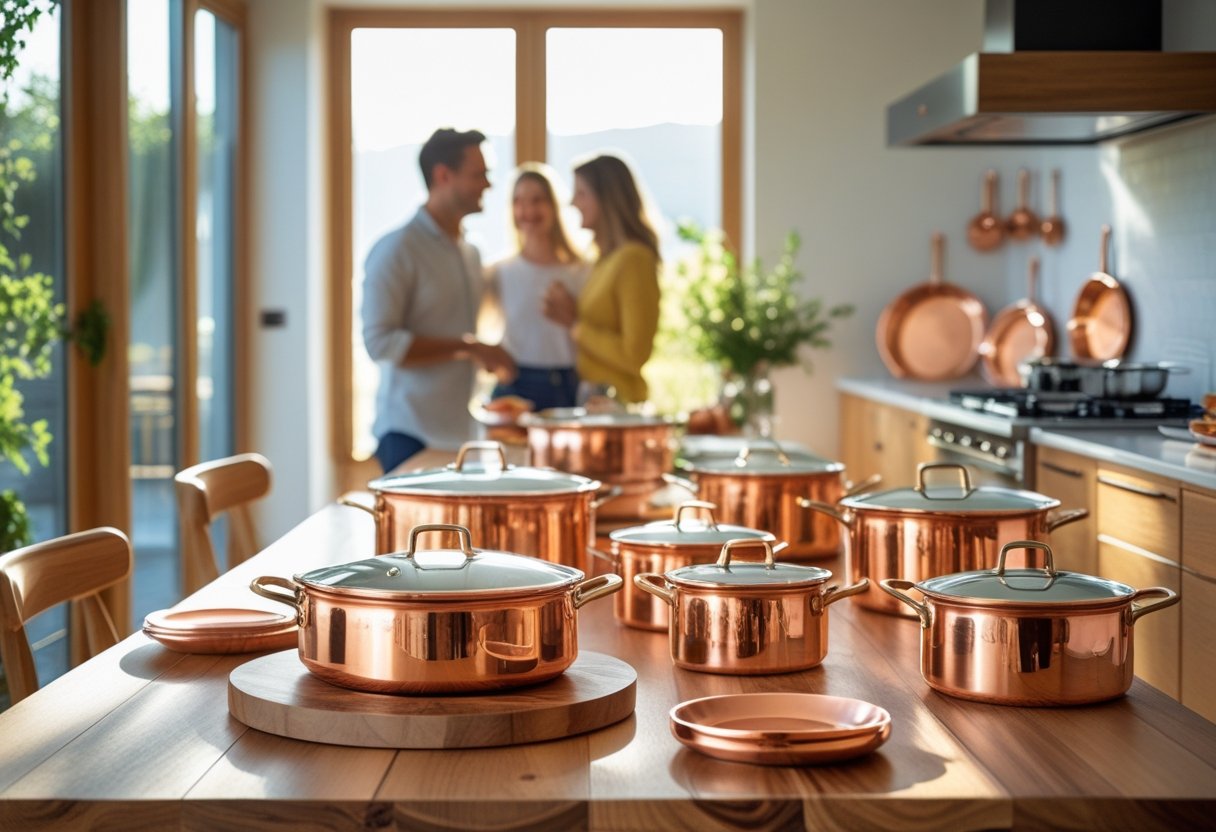 Sure, here's the translated text without any signs: Saadan vaelger du det perfekte spisebord og kobbergryder til dit koekken